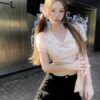 Pink Pink Doo Short Sleeve Short Doll Shirt Blouse