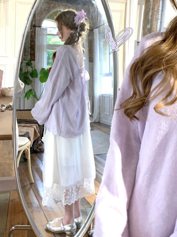 Wisteria Elf Sweater Knit Cardigan
