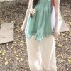 Little Sweet Summer Loose Top Sleeveless Neck Tank Top