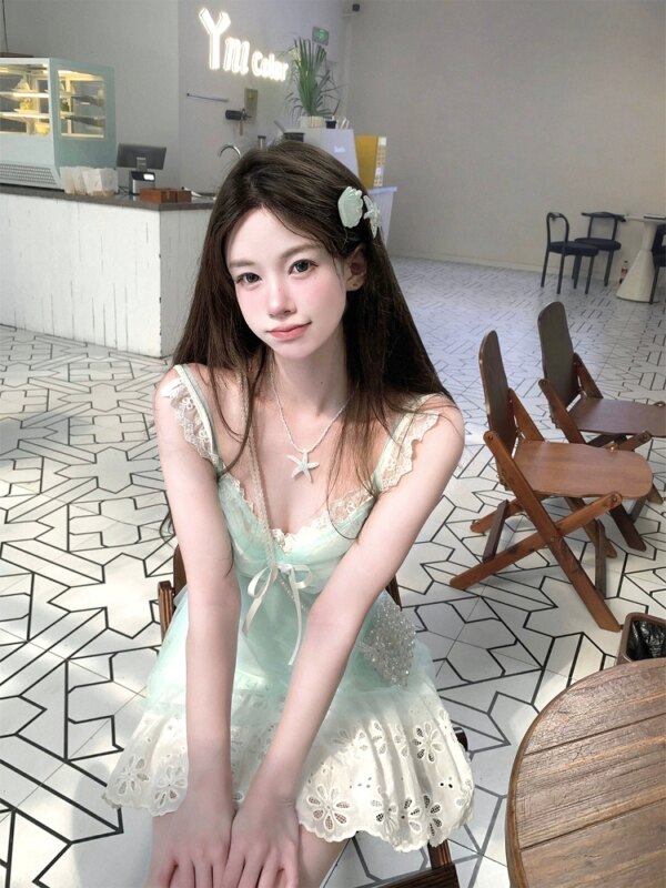 Sea Salt Genie Two-Piece Waist-Slimming Camisole Skirt