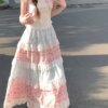 Sweet Silk Short Sleeve T-Shirt Half Body Skirt Two Piece Set
