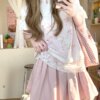 Silky High Waisted Puffy Skirt Halter Skirt