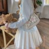 Silky High Waisted Puffy Skirt Halter Skirt