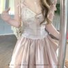 Little Flower Lust Camisole Tank Top Inside Self-Tie Breast Pad