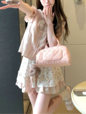 Sweetie Girlfriend Floral Shirt Sleeveless Top