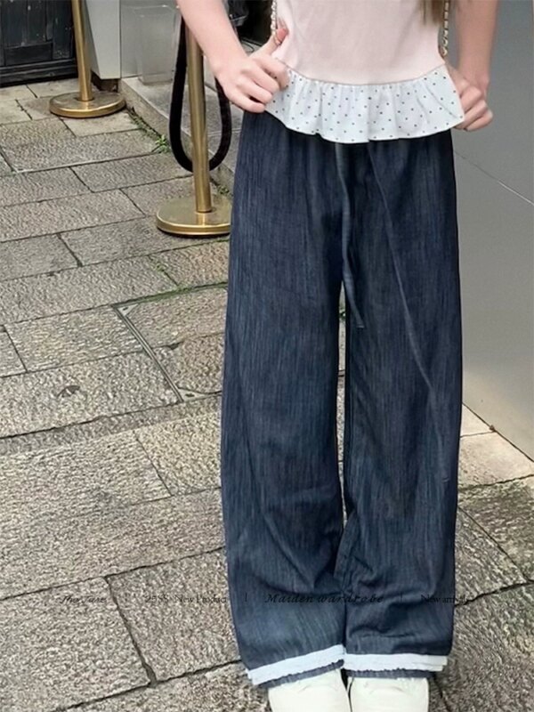 Straight Leg Wide Leg Jeans in Natural Hemp Original Colour