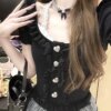 Showa Spice Set Top Halter Skirt False Two Piece