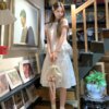 Lei Lei Skirt High Waisted Crotch Covering Loose Half Body Skirt
