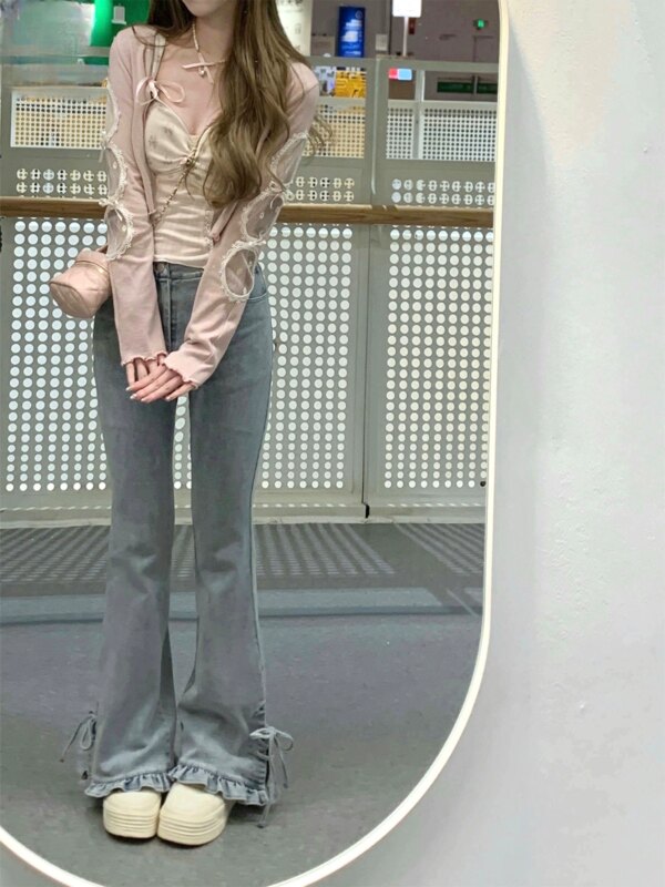 Sweet Micro Flare High Waisted Jeans