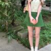 Apple Cider Skinny Knit Short Sleeve Top