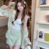 Midsummer Half Skirt Versatile High Waist A-line Skirt Short Skirt