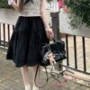 Lei Lei Skirt High Waisted Crotch Covering Loose Half Body Skirt