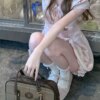 Heartwarming Coralie College Style Short Skirt Dress