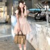Heartwarming Coralie College Style Short Skirt Dress