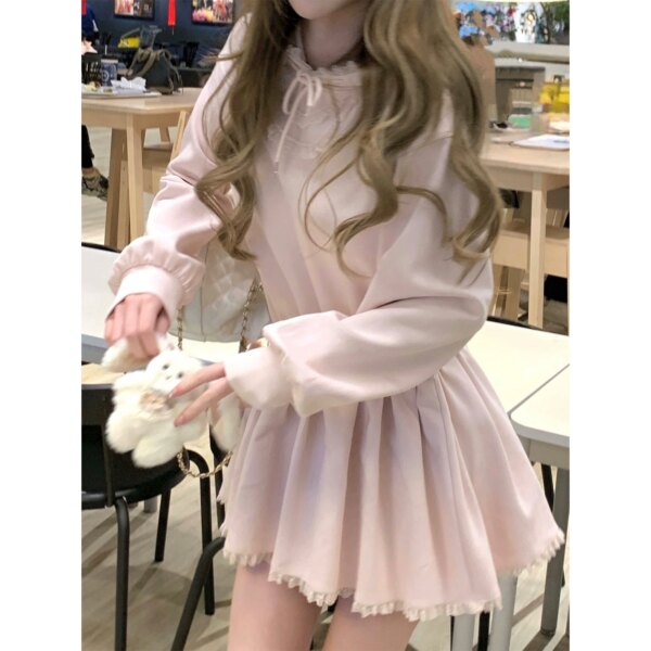 Behave Hooded Sweatshirt Dress