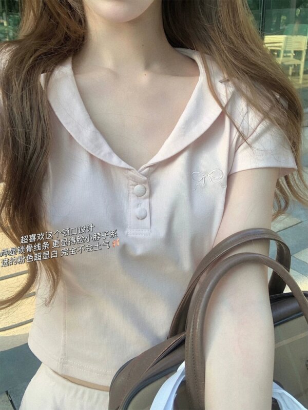 Tennis girl two-piece t-shirt bustier