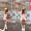 Tennis girl two-piece t-shirt bustier