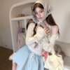 Apricot Cream Knit Cardigan Thin Jacket