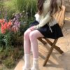 Light Spring Tie Top Slouchy Knit