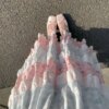 Sweet Silk Short Sleeve T-Shirt Half Body Skirt Two Piece Set