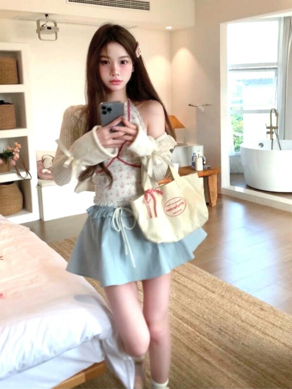 Proportion Skirt Denim Half Bodycon Puffy Skirt