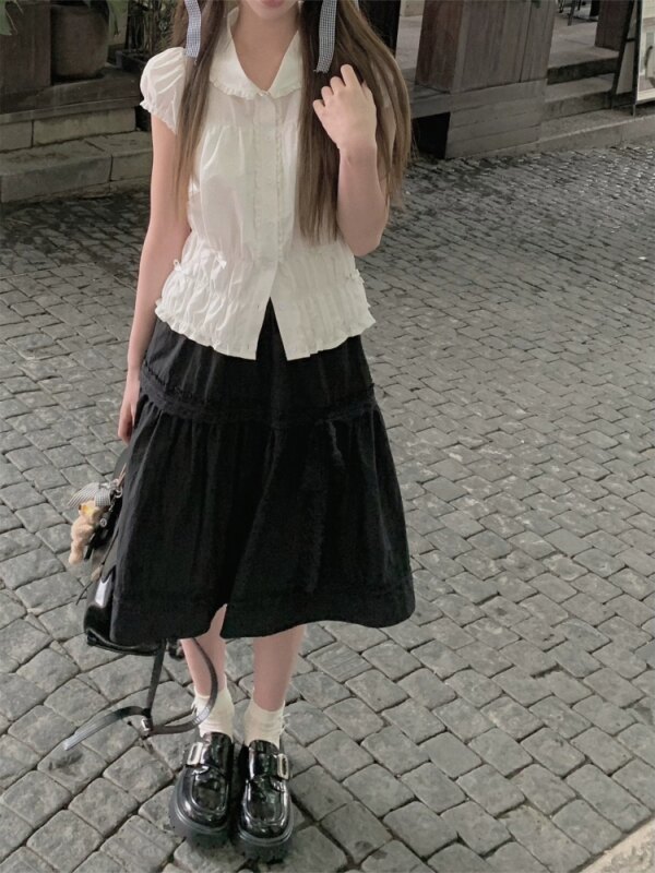Colouri Shirt Slim Summer Short Sleeve Top