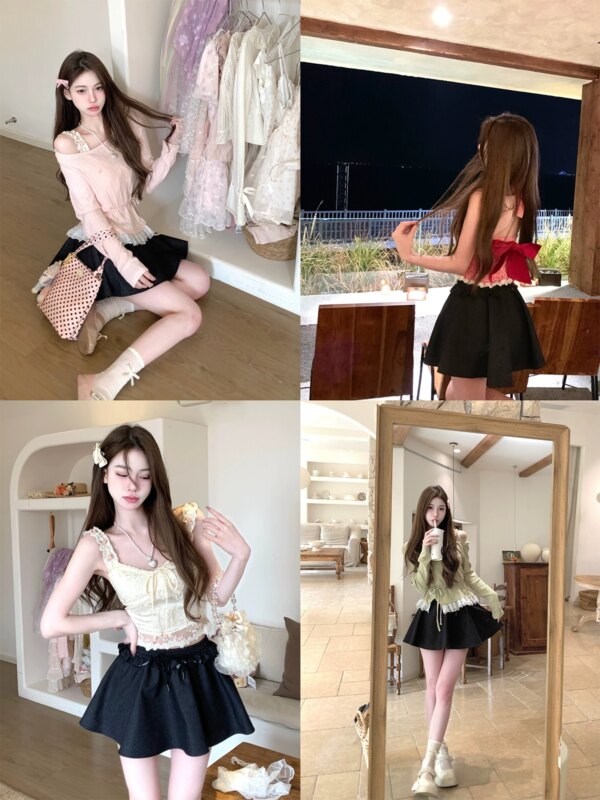 Proportion Skirt Denim Half Bodycon Puffy Skirt
