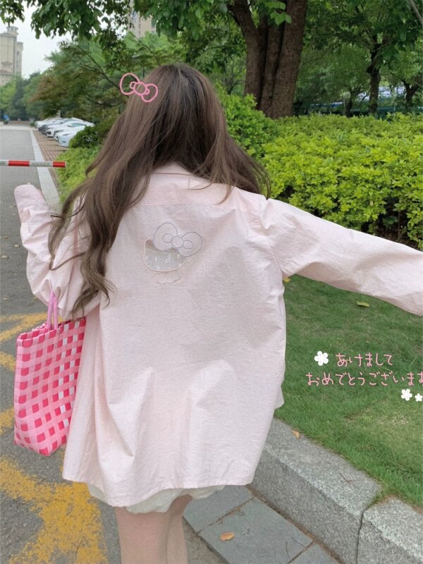 Oxygen kitty shirt design shirt jacket tops