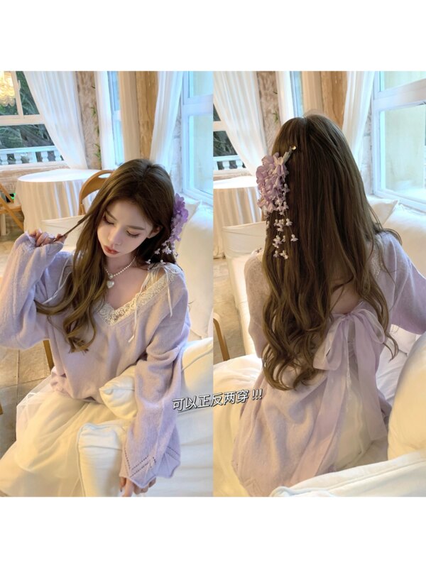 Wisteria Elf Sweater Knit Cardigan