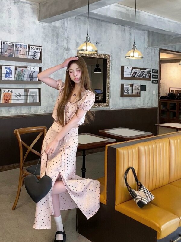 Love Cycle Polka Dot Set 3 Piece Halter Top