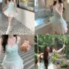 Sea Salt Genie Two-Piece Waist-Slimming Camisole Skirt