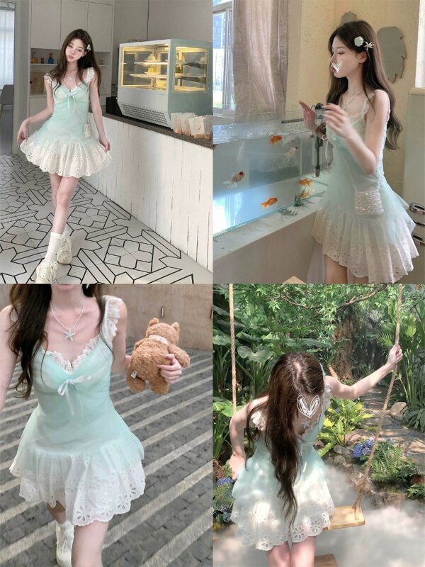 Sea Salt Genie Two-Piece Waist-Slimming Camisole Skirt