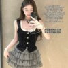 Showa Spice Set Top Halter Skirt False Two Piece