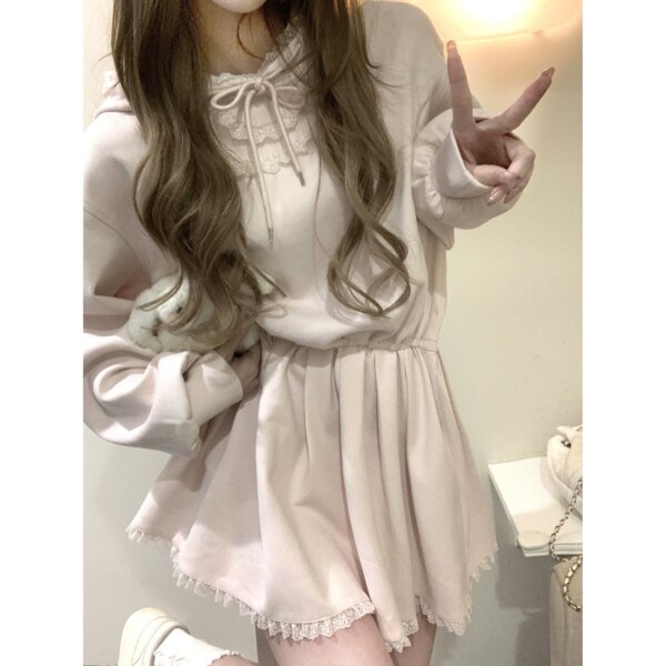 Behave Hooded Sweatshirt Dress